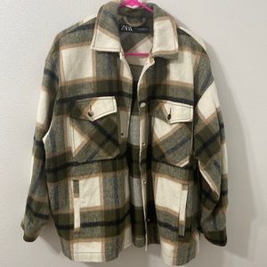 Zara Overcoat flannel